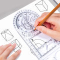Geometric Drawing Template Measuring Tool for Artist Student Pattern Maker Designer DIY Gifts for Kids Adults Durable. 