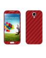 Samsung Galaxy S4 Red Carbon Fiber Texture Mobile Skin. 