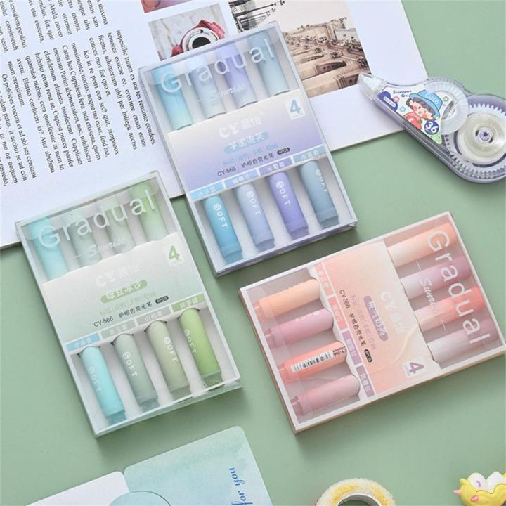 Drawing Markers Painting Tools Colorful Highlighters Korean Stationery DIY Highlighters Office Supplies