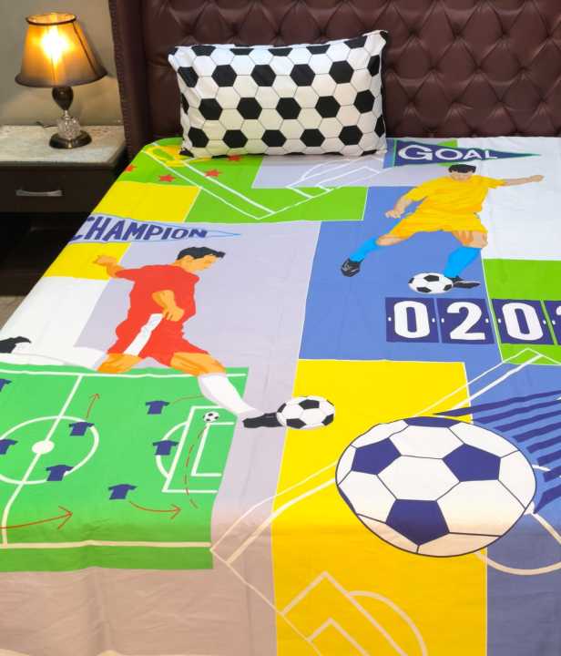 Football Kids Parcale Bedsheet