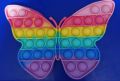 Push POP IT Fidget Spinner Silicon Toy-8 INCHES-Butterfly RAINBOW - big size. 