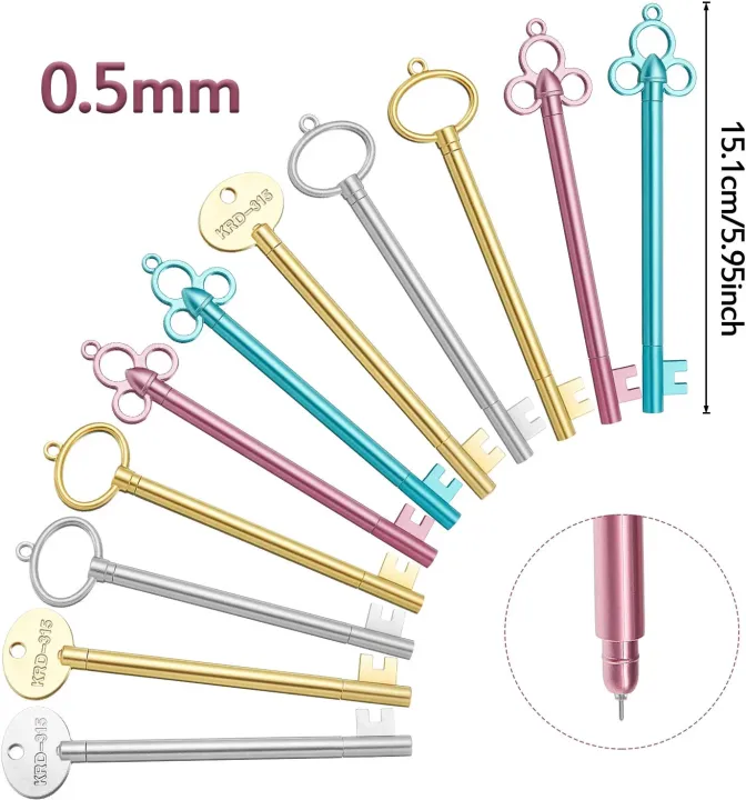 Elegant%20Retro%20Key-Shaped%20Ballpoint%20Pen%200.5mm%20Fine%20Point%20-%20Image%206