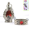 Anime Tomoe Mami Kaname Madoka Soul Gem Cosplay Costumes Necklace Pendant Ring Suit Unisex Necklaces Accessoies Props Jewelry. 