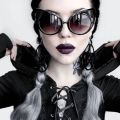Halloween Dark Black Gothic Cat Eyes Sunglasses Vintage Luxury Brand Steampunk Oversized Sunglasses For Women. 