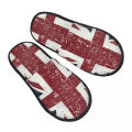 Union Jack Flag Of The UK House Slippers Women Soft Memory Foam Slip On Hotel Slipper Shoes. 