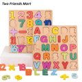 Wooden Puzzle Children's Educational Toys, Letter Puzzles And Number Puzzles, Children's Educational Learning Toys wooden board for Kids Toddlers Preschool Early Learning Educational Toys for Kids, matching game. 