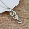 Vintage Alloy Necklace Voldemort Death Eater Snake Choker Movie Nagini Themed Jewelry. 