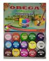 1 box of 15 Orega Poster Colours Colors - 15 different shades bottles 15cc. 