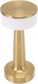 LED Table Lamp Modern Portable Cordless Rechargeable Touch Desk Lamps with USB Cord,3 Levels Brightness,Battery Powered Lamp,for Bedroom Bar Restaurant Outdoor Table Lamp (Gold). 