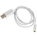 External 3.5mm Microphone Audio Adapter-for Computer Laptop PS4 Headset USB Audio Interface. 