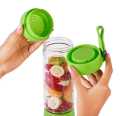 USB Rechargeable Juicer Blender 6 Blades Electric Mini Portable Personal Size Juicer Cup USB Mixer Smoothie Maker | 380ml | Food Grade Water Bottle Fruit Juicer Machine (Double Click Start) Easy to Carry - Multcolor. 
