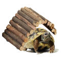 Hamster Ladder Arch Bridge Stable Wood Multifunctional Pet Shelter Cage Toy for Parrot. 
