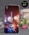 Oppo A37 Pouch Case - Eiffal Tower Soft Back Cover Case for Oppo A37. 