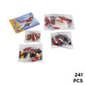 3 in 1 Architect Flight Adventures Building Blocks For Kids Technique Jisi Bricks Block & Engineering Toy Creative Fighting Jet Toys Plastic Educational 241+ Pcs DIY Brick Vortex Hovercraft Model Play Build Skill Set Gift For Teenager Boys - 3111. 