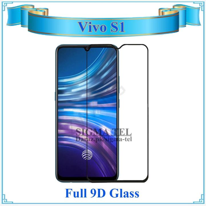 Vivo S1 Full Black 9D|5D|6D|10D|11D|21D Tempered Glass Screen Protector Full Glue Edge To Edge For Vivo S1