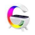 G Shaped Lamp BT 2301 Portable Bluetooth Rechargeable Speaker , Wireless Fast Charging 15W with RGB Colourfull Lamp With High Bass Sound , For Room Decoration. 