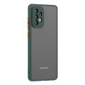 For Samsung Galaxy A52 - High Quality Matte PC Back Soft TPU Frame Shockproof Color Button with Camera Protection Lens Protection Camera Protective Back Cover Case For Samsung Galaxy A52. 