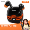 Zero® Wave Pro Wireless Earbuds | Bluetooth 5.3v Gaming Earbuds | 13mm Base Driver Earbuds | Quad Mic ENC Earbuds for Calling | Noise Cancelling Earbuds | Bluetooth Earbuds for iOS and Android | Best Earbuds for Men and Women. 
