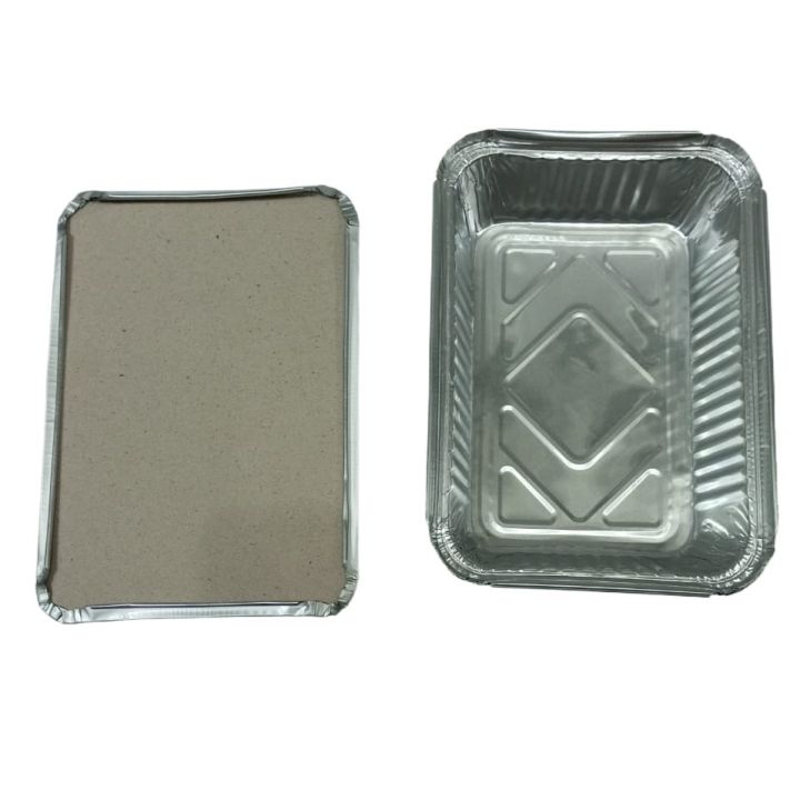 12 PCS | F3 | Aluminum Foil Food Container Boxes, With Lids .