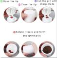 Multifunctional 4 In 1 Portable Round Tablet Pill Splitter Cutter Powder Pill Organizer. 