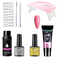 ELMAY 8pcs Poly Nail Gel Set Nail Gel Set For Extension Nail Manicure Tool Nail Gel Polish Kit Quick Dry. 