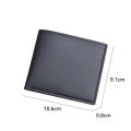 Thin design Leather wallet  Small Black color Men's wallet Vintage style Pu leather  holder for  use Business professionals Travel accessory Gift for men Minimalist lifestyle. 