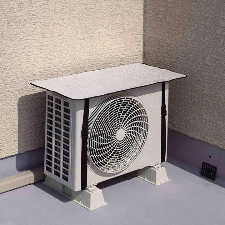 2X All Season Universal Mesh Air Conditioner Cover AC Cover for Outside AC Unit Foil Composite Flame Retardant Rainproof
