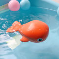 Orange whale (opp bag) & Douyin baby bathing water cool swim small turtle clockwork animal bathroom play water children toys Orange whale (opp bag). 