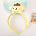 my melody kuromi kawaii plush doll face wash girl sanrio anime yugui dog cute girly heart hair accessories headdress headband. 