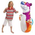 3D Bop Bag Pink Tiger - Inflatable Blow Up Punching Bag Toy,Gift, For Kids Fun. 