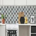 DIY Kitchen Bathroom Bathroom Simulation Wall Tile Waterproof Wallpaper, Peel and Stick Tile Backsplash Wall Tiles 8"x8" (6 Sheets). 