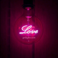 Pink Love Bulb 3 Watt G125 Globe Shape For Home Decor. 