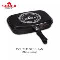 Sonex Double Grill Pan Marble Coated (30cm, 36 cm) - Black. 