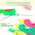 Automatic Needle Threader DIY Stitch Insert Guide Craft Sewing Thread Elderly Convenient Threader Automatic Practical Portable Insertion Needles. 