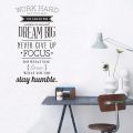 Work Hard Inspiring Quotes Vinyl Wall Art Sticker Never Give Up Dream Mural Decals Poster For Office Living Room Home Decor. 