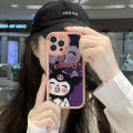 AMORVOR for Samsung Galaxy A10S Back Cover PU Leather Cartoon Sanrio Kuromi Phone Case Soft Silicone Edge Phone Cover. 