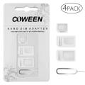 Pack of 4 Nano Sim Adapter With Ejector, Sim Pack, Sim Pin, Sims Adapter. 