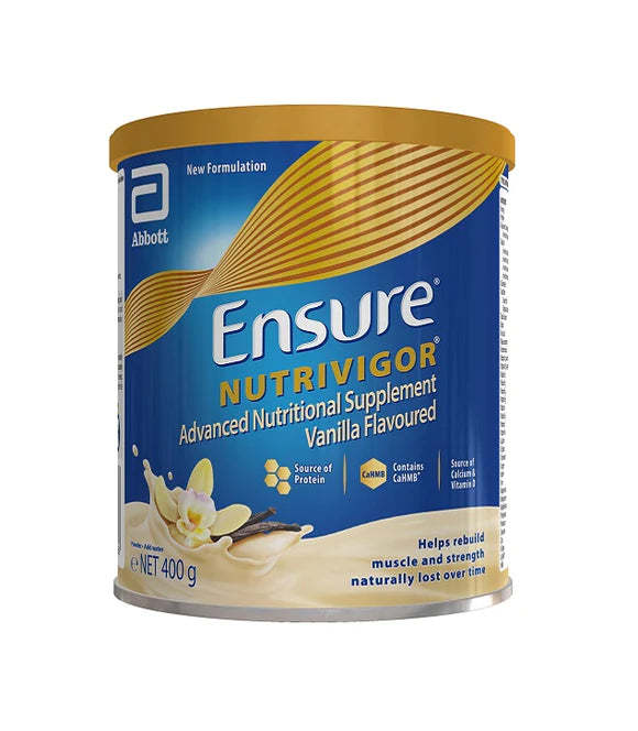 Alfatah Mall - ENSURE MILK POWDER VANILLA NUTRIVIGO 400 GM-AFP-000113857