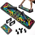 Push Up Board, Foldable 14 in 1 Push Up Bar, Portable Multi-Function Push Up Stands for Floor, Professional Push Up Strength Training Equipment for Home Exercise For Waist Abdomen, Fitness Workout, Gym, Workout for Men & Women. 