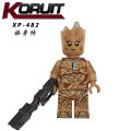 Single Sale Marvel Thor Figures Building Blocks Mighty Thor Gorr Korg Groot Zeus Valkyrie Minifigures Bricks for Children Gift Toys KT1062. 
