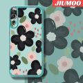 JIUMOO Case For Huawei Y9s Case Cartoon Clear Flower Thin Shockproof Square Edge Silicone Casing Full Lens Cover Camera Protect Cases Softcase. 