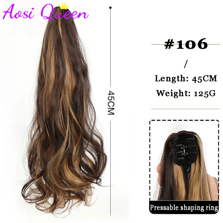 Long%20Ponytail%20Big%20Wave%20Clip%20in%20Pony%20Tail%20Hair%20Extension%20Ponytail%20Extension%20Bendable%20Synthetic%20Clip%20In%20Ponytail%20Hair%20Extension%20Long%20Wave%20Style%20Ponytail%20-%20Natural%20Look%20-%20Image%205