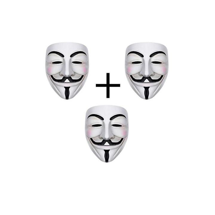 3D Plastic Mask For Kids - Vendetta Pack Of 3
