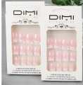 12 PCS DIMI ARTIFICIAL NAILS NATURAL COLOER STICK ON NAILS SKIN COLOR. 