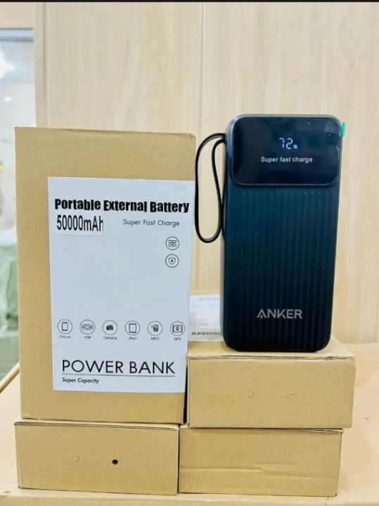 ANKER 50000 mAh Power Bank , 22.5 watts quick charging high quality