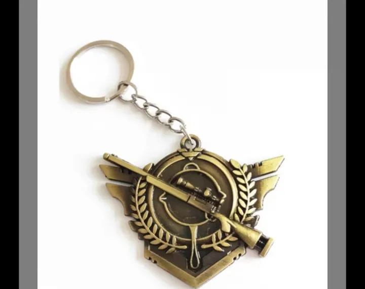 Sharp Keychain Sharp beak PUBG Keychain GOLD CROWN TAG KAR98K , superior quailty , A1 ...