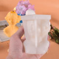 Female Body Candle Silicone Mold Women Shaped Candle Making Wax Plaster Mould Handmade Eyes Closed Girl Blindfolded Girl Elegant Girl. 