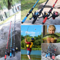 MeterMall 1/1.5m Portable Mini Fishing Rods Lightweight Telescopic Long-casting Fishing Pole For Carp Bass Trout. 
