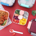 Mobile Partition Lunch Box Microwave Preservation Box Small Grid Lunch Box Plastic Bento Box Sealed Divided Salad Box Lunch Box. 