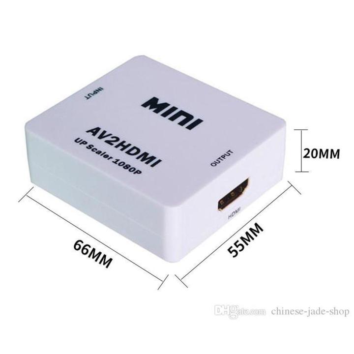 RCA/Composite AV/CVBS to HDMI Converter Full HD 720P/1080P| 24-7 STORE